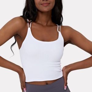 HALARA Double Straps V-Back Cropped Yoga Tank Top